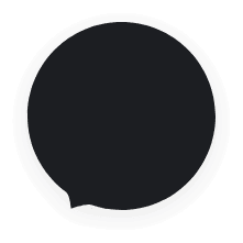 A black circle with the center of it.